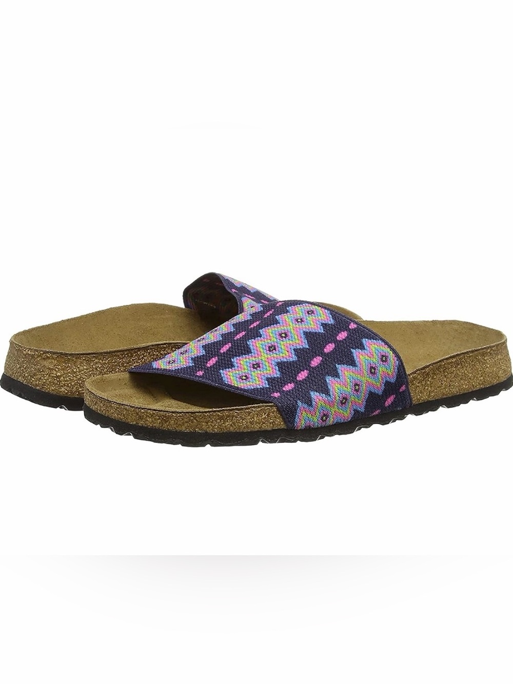 Birki's Original Belau Slide Sandals Aztec Print Narrow 37 US 6-6.5